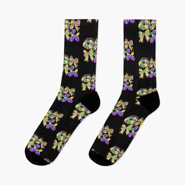 Item preview, mardi gras coquette bow Dog Beads designed and sold by Boutkimaewab.