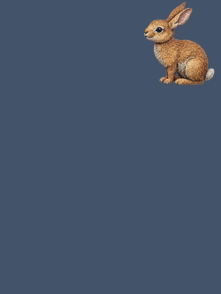 Thumbnail 7 of 7, Oversized T-Shirt, Embroidered Rabbit designed and sold by Lisa Bittinger.