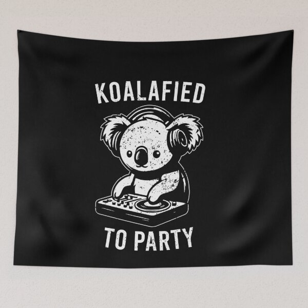 Item preview, Koalafied to Party - Funny DJ Koala Bear designed and sold by malicaferrha.