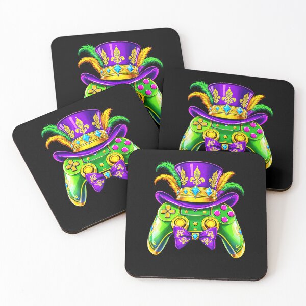 Item preview, Mardi Gras Video Game Controller Jester Mask Kids Boys Mens designed and sold by Boutkimaewab.
