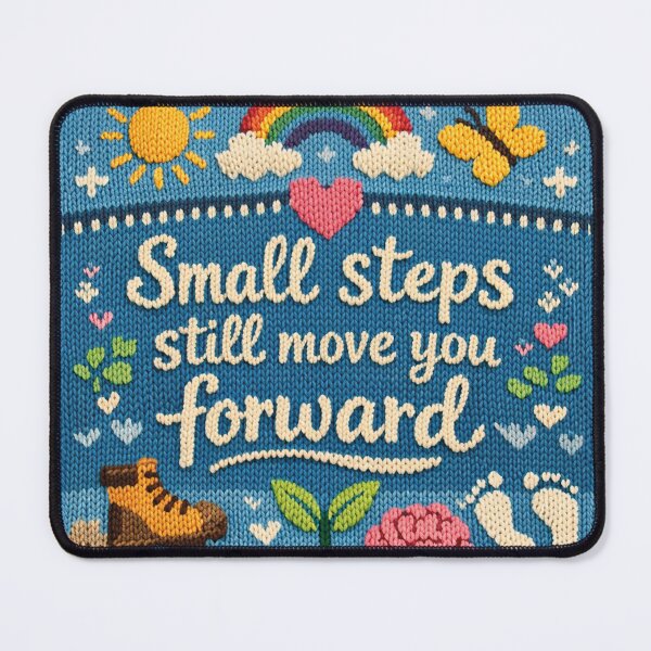 Item preview, Small Steps Still Move You Forward motivational design designed and sold by Mauswohn.