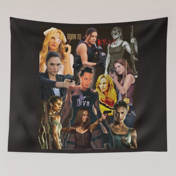 Item preview, Born To Kill Diva Action Movie Collage designed and sold by Vicky021.