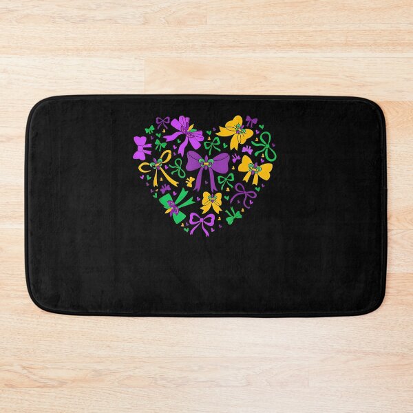 Item preview, mardi gras coquette bow Heart women Girly designed and sold by Boutkimaewab.