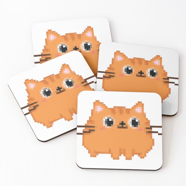 Item preview, Pixel Art Chonk Cat Fat Tabby designed and sold by Heaton-B-Design.