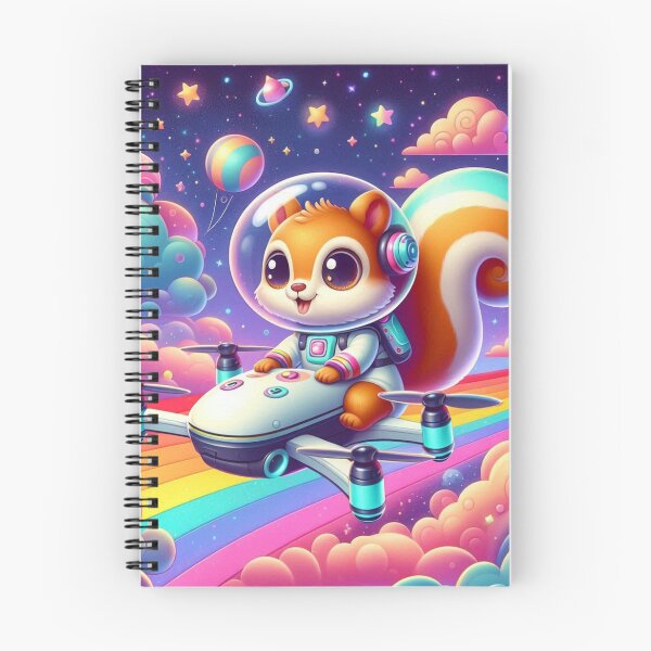 Item preview, Cosmic Squirrel – Rainbow Drone Adventure designed and sold by Dogandesighn.