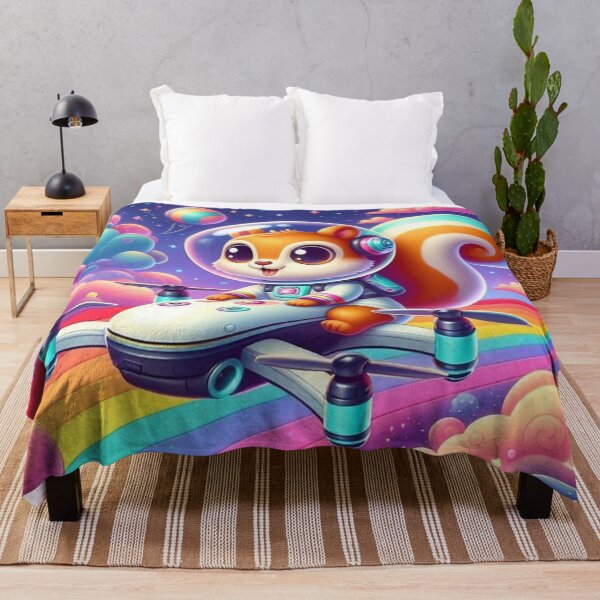 Item preview, Cosmic Squirrel – Rainbow Drone Adventure designed and sold by Dogandesighn.