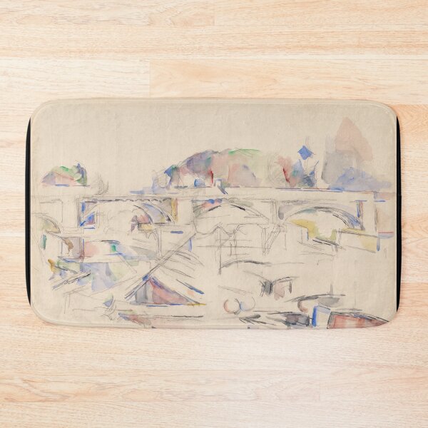 Item preview, View of a Bridge by Paul Cézanne: Post Impressionist Architectural Study designed and sold by artofuniverse.