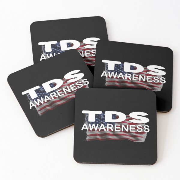Item preview, TDS Awareness Trump Derangement Syndrome Funny American Flag Political Humour Patriot Freedom Liberty Democracy designed and sold by Jt41.