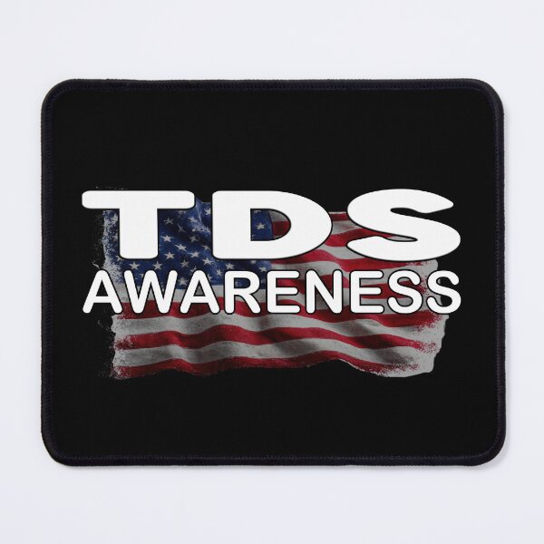 Item preview, TDS Awareness Trump Derangement Syndrome Funny American Flag Political Humour Patriot Freedom Liberty Democracy designed and sold by Jt41.