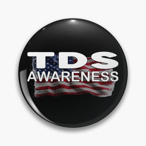 Item preview, TDS Awareness Trump Derangement Syndrome Funny American Flag Political Humour Patriot Freedom Liberty Democracy designed and sold by Jt41.