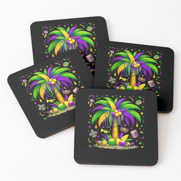 Item preview, Palm Tree Hawaiian  mardi gras Men Women Kids designed and sold by Boutkimaewab.