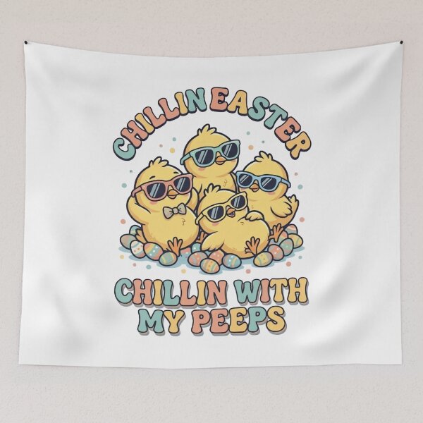 Item preview, Chillin With My Peeps Funny Easter Chicks Design designed and sold by ARTReMi.