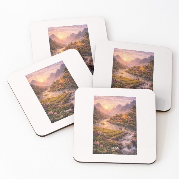 Item preview, Laos Travel Art designed and sold by Thistle-TShop.