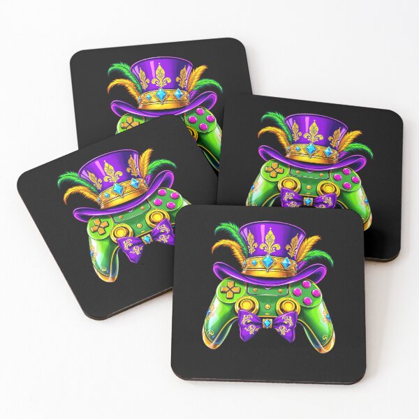Item preview, Mardi Gras Video Game Controller Jester Mask Kids Boys Mens designed and sold by Boutkimaewab.