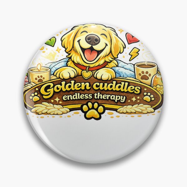 Item preview, Golden Cuddles Endless Therapy Golden Retriever Gift designed and sold by WildVista.