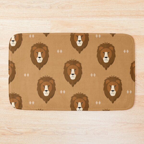 Item preview, Lions heads on brown designed and sold by reneesillus.