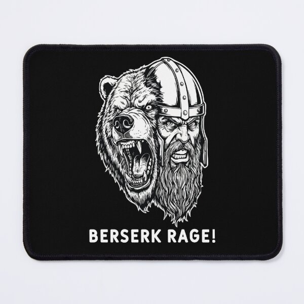 Item preview, Viking Berserk Rage Bear Warrior Norse Mascot designed and sold by PixelStudioBe.