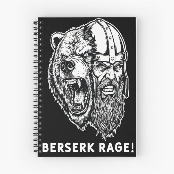 Item preview, Viking Berserk Rage Bear Warrior Norse Mascot designed and sold by PixelStudioBe.