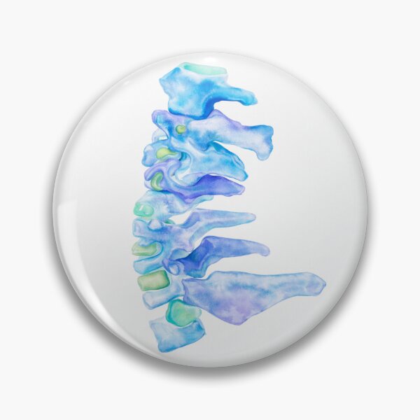 Item preview, Watercolor Spine Anatomy Illustration designed and sold by drmekcrafts.