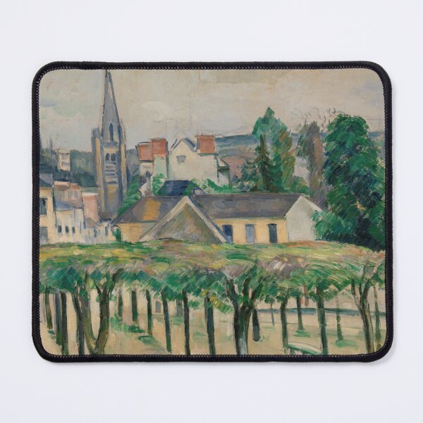 Item preview, Village Square by Paul Cézanne: Post Impressionist Landscape Poster designed and sold by artofuniverse.