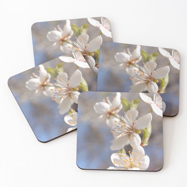 Item preview, Delicate White Spring Blossoms under Blue Sky designed and sold by vikko-art.