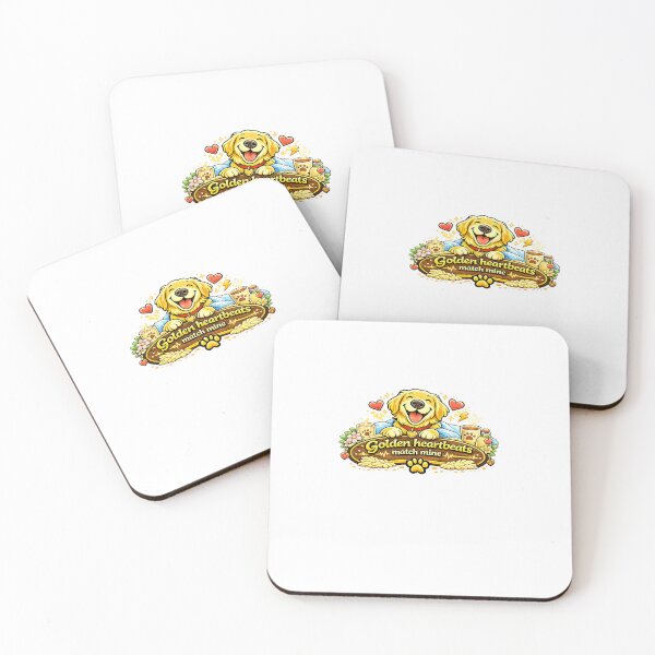 Item preview, Golden Heartbeats Match Mine Golden Retriever Gift designed and sold by WildVista.