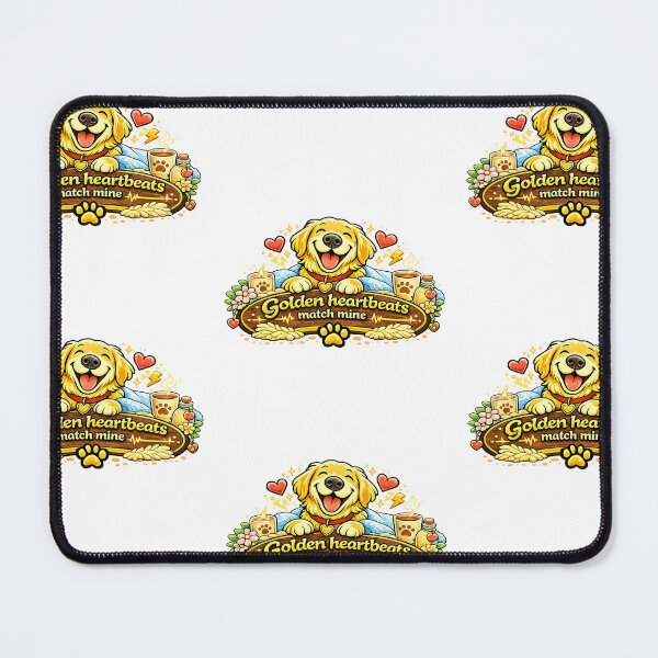 Item preview, Golden Heartbeats Match Mine Golden Retriever Gift designed and sold by WildVista.