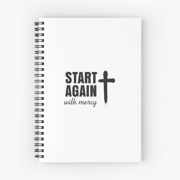 Item preview, Start Again With Mercy – Christian Faith Typography T-Shirt Design designed and sold by CrossCrafted.