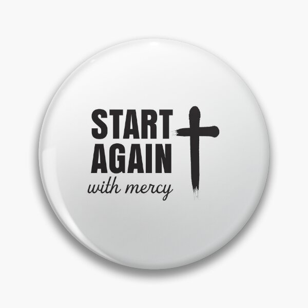Item preview, Start Again With Mercy – Christian Faith Typography T-Shirt Design designed and sold by CrossCrafted.
