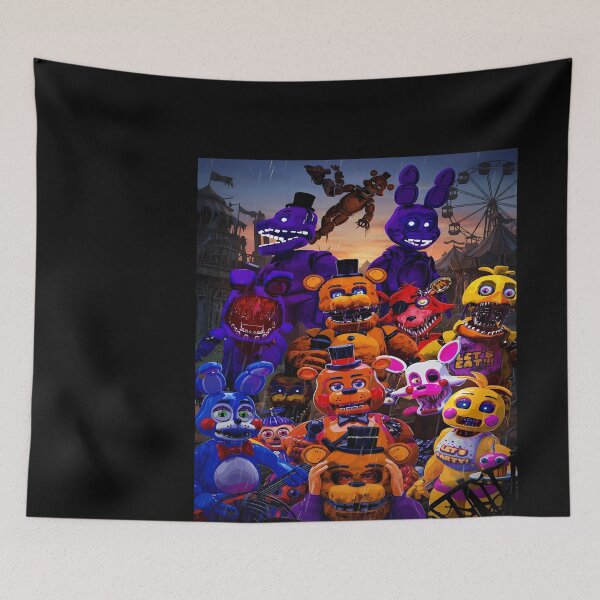 Item preview, Five Nights at Freddy's Characters in Rain designed and sold by JOSEMONTANO21.