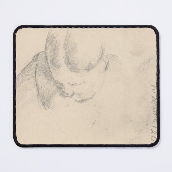 Item preview, Woman Leaning Forward by Paul Cézanne: Minimalist Post Impressionist Drawing Poster designed and sold by artofuniverse.