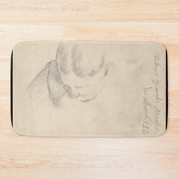 Item preview, Woman Leaning Forward by Paul Cézanne: Minimalist Post Impressionist Drawing Poster designed and sold by artofuniverse.