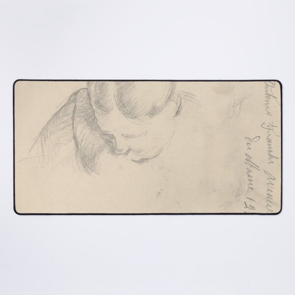 Item preview, Woman Leaning Forward by Paul Cézanne: Minimalist Post Impressionist Drawing Poster designed and sold by artofuniverse.