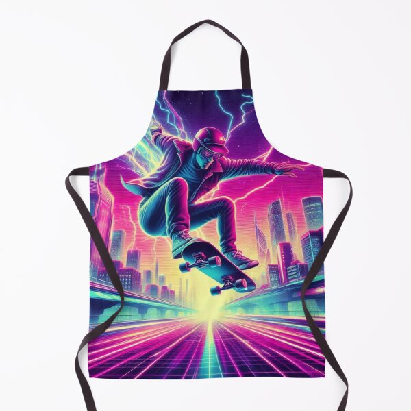Item preview, Neon Skater – Cyberpunk City Ride designed and sold by Dogandesighn.