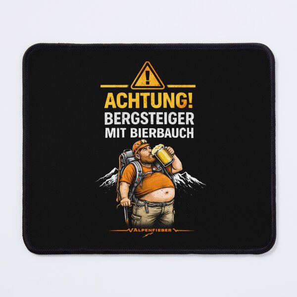 Item preview, Attention, hikers with beer bellies! | Funny Hiking Shirt | Alpine Fever designed and sold by Alpenfieber.