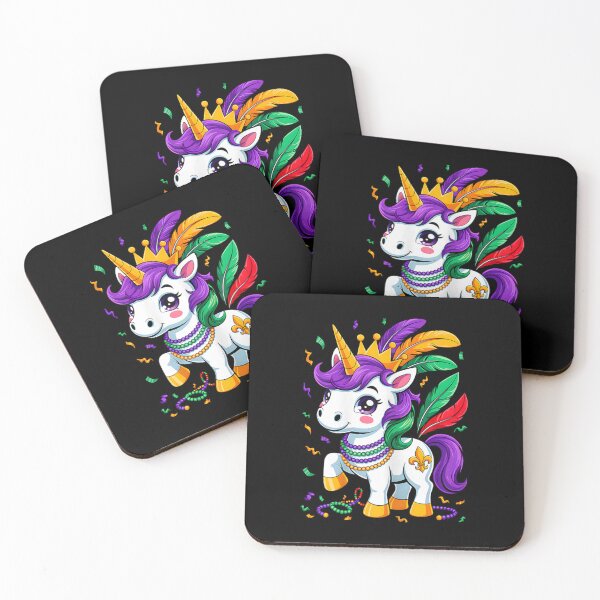 Item preview, Cute Unicorn Mardi Gras Girls Kids Women Unicorn designed and sold by Boutkimaewab.