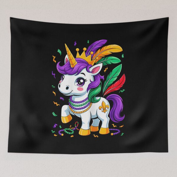 Item preview, Cute Unicorn Mardi Gras Girls Kids Women Unicorn designed and sold by Boutkimaewab.