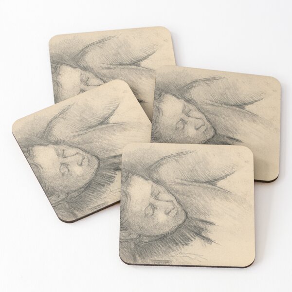Item preview, Woman Leaning Forward by Paul Cézanne: Minimalist Figure Study Poster designed and sold by artofuniverse.