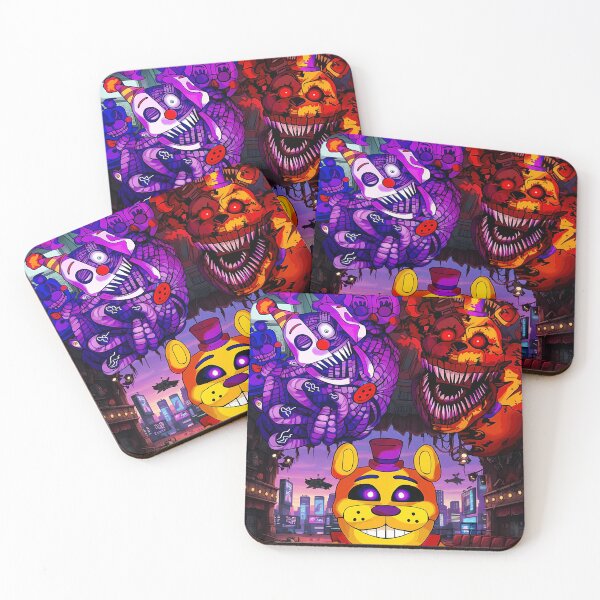 Item preview, Five Nights at Freddy's Characters in Cityscape designed and sold by JOSEMONTANO21.