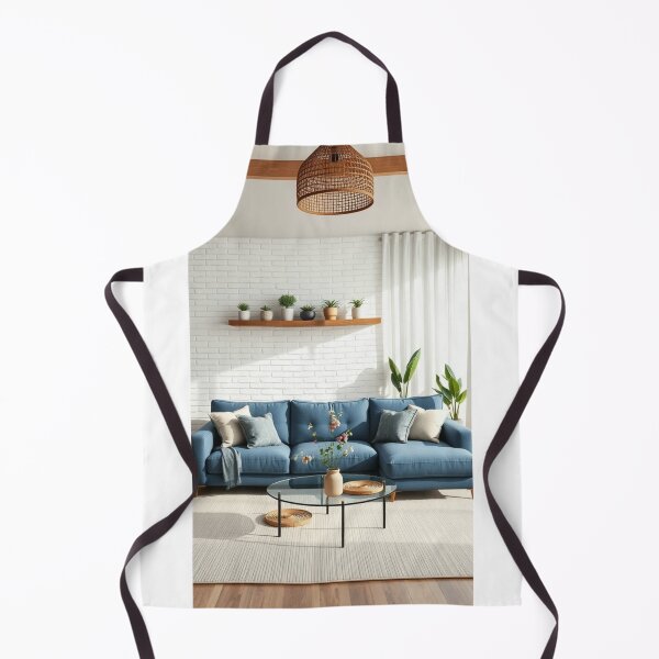 Item preview, Modern Living Room With Blue Sofa designed and sold by Vida e Arte.