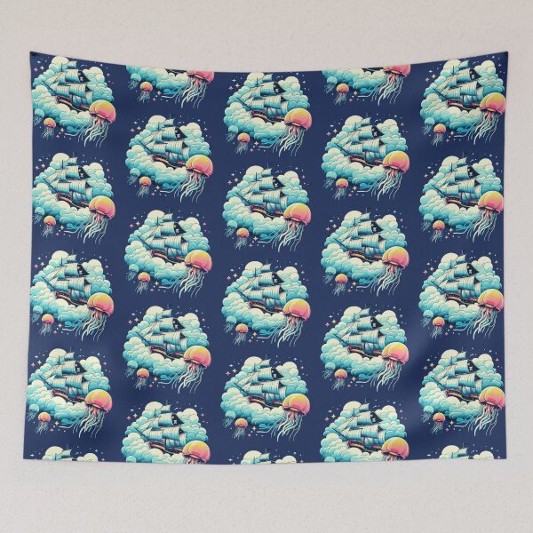 Item preview, Sky Pirates – Jellyfish Clouds & Dream Voyage designed and sold by Dogandesighn.