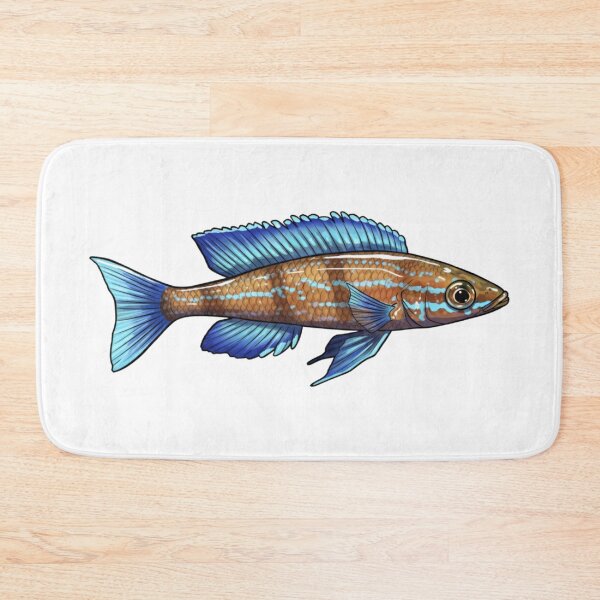 Item preview, Blue Neon Cichlid (Paracyprichromis nigripinnis) designed and sold by My-Thing.