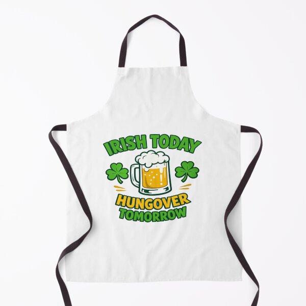 Item preview, Irish Today Hungover Tomorrow Funny St. Patrick’s Day Beer & Shamrock Celebration Design designed and sold by Bright Nest Studio.