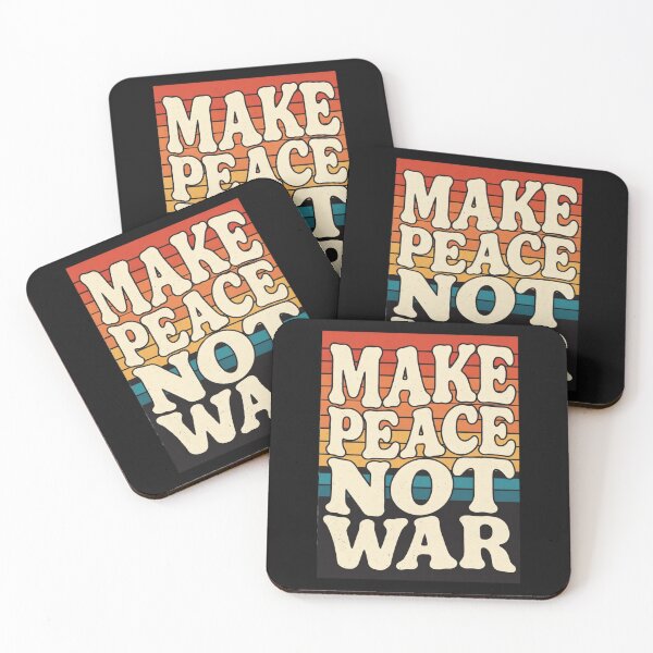 Item preview, No War Just Peace Shirt | Retro Anti War T-Shirt | World Peace Graphic Tee Sticker designed and sold by GeniePixel.