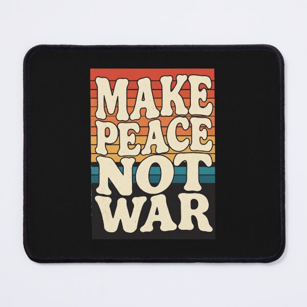 Item preview, No War Just Peace Shirt | Retro Anti War T-Shirt | World Peace Graphic Tee Sticker designed and sold by GeniePixel.