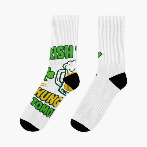 Item preview, Irish Today Hungover Tomorrow Funny St. Patrick’s Day Beer & Shamrock Celebration Design designed and sold by Bright Nest Studio.