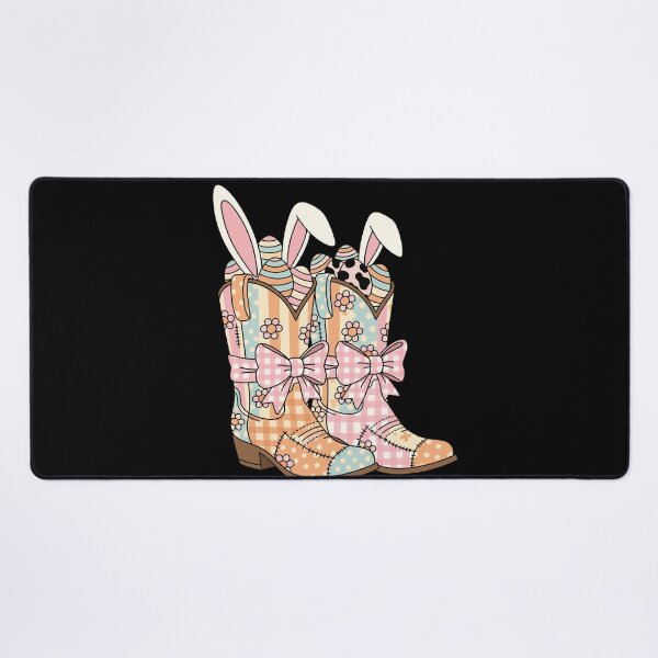 Item preview, Cowgirl Easter Bunny Boots Patchwork designed and sold by KroghDs.