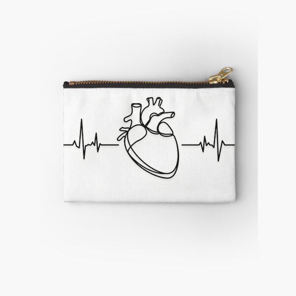 Item preview, Heart Anatomy With ECG Line Art designed and sold by drmekcrafts.
