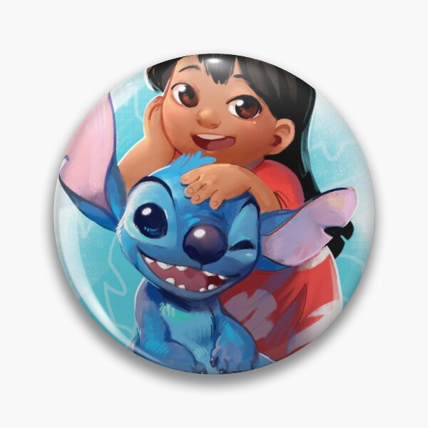 Item preview, Cute Lilo and Stitch Best Friends Illustration – Tropical Ohana Cartoon Art designed and sold by Artlife by Alexandra .