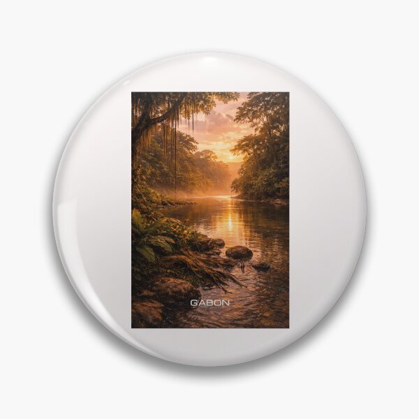 Item preview, Gabon Travel Art designed and sold by Thistle-TShop.